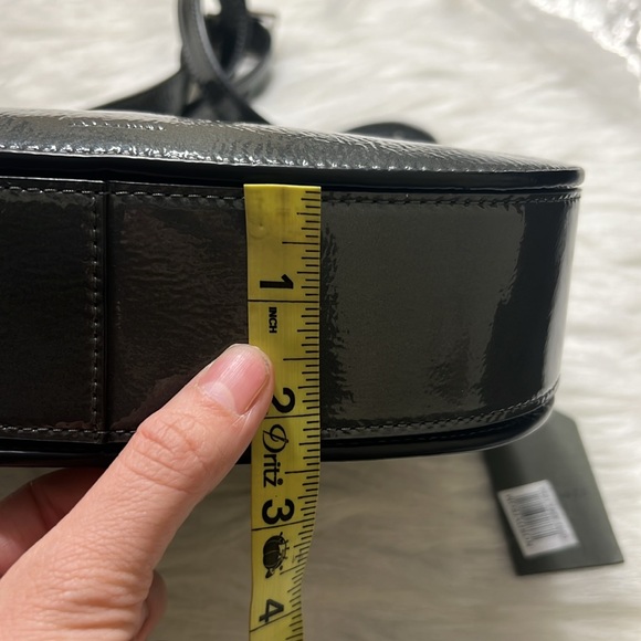 ALLSAINTS Captain Round Crossbody Ash Grey NWT - Picture 7 of 13